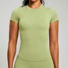 Conjunto de Ropa de Yoga Transfronterizo para Mujer, Camiseta de Manga Corta, Shorts de Melocotón para Glúteos, Ropa Deportiva de Running y Fitness Transpirable de Secado Rápido