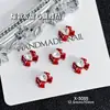 Laço Angulado de Resina Estilo Coreano Tendência Nail Art Strass Acessórios de Unha Doce Venda por Atacado