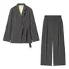 Novedades Primavera 2026 Moda Callejera Casual Europea y Americana Conjunto de Traje + Pantalones W103 90422