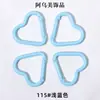 Gran Stock Mosquetón Forma de Corazón Botón para Ropa Infantil DIY Gancho Pequeño Forma de Corazón Mosquetón Corazón Melocotón