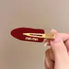 Pin de Acetato de Alta Gama con Clip Lateral Sin Costuras para Flequillo de Mujer 2025 Nuevo Estilo Pasador Accesorios para el Cabello
