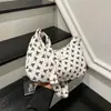 Bolsa de Mão Grande de Veludo com Estampa Fashion 2025 Outono Nova Versátil Estilo Coreano Casual