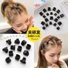Mini Pinza Negra Pequeña Pinza Delantera para el Cabello Pinza Negra Pequeña para el Cabello de Mujer Accesorios para el Cabello Pinza Lateral de Agarre Residuos de Comercio Exterior