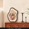 Relógio de Mesa Estilo Madeira Vintage, Relógio de Mesa, Relógio de Parede para Sala de Estar, Decoração de Relógio Retrô, Pendente de Parede de Nicho