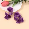 Pendientes de Tela con Cadena de Flores de Colores Estilo Bohemio Transfronterizos Pendientes Étnicos Europeos y Americanos para Festividades