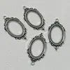 Colgante Ovalado de Encaje Vintage Estilo Europeo Colgante Marco de Fotos de Aleación Accesorios para Collares y Pulseras DIY Fábrica En Stock