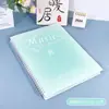 Carpeta para partituras tamaño A4, no reflectante, con inserciones transparentes modificables, carpeta para partituras de piano, archivador de partituras
