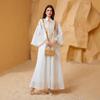 Vestido de Gala de Noche Transfronterizo Sw005 con Bordado de Malla y Lentejuelas, Elegante