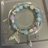 Pulsera Popular de Sirena Elegante para Mejores Amigas de Nicho Dulce con Diseño de Ensueño de Super Hada con Cuentas Puesto de Mercado Nocturno