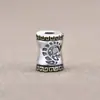 Yiluya plata S925 incrustaciones de cobre patrón de dragón cuentas de tambor de cintura cuentas con cuentas pulsera hecha a mano DIY accesorios zodiaco Dragón