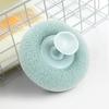 Nova bola de banho de massagem ventosa bola de banho 2 em 1 espuma esfoliante lama esfregando banho de volta flor bola