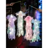 Festival do Meio Outono Lanterna Celebridade da Internet Lanterna de Água-viva Pacote de Material DIY Feito à Mão Brinquedo Luminoso Portátil para Crianças Novo Estilo