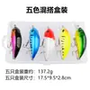 Isca Wobbler 9cm/15.6G, Isca Artificial Vibratória para Robalo, Isca Dura Flutuante com Anzol, Pacote Misto de Cinco Cores em Caixa