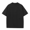 Algodón Peinado 230g Peso Pesado Color Sólido Cuello Redondo Manga Corta Camiseta Lisa Camiseta Off-Shoulder Camiseta Básica Camiseta Oversize