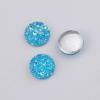 10mm yeso fondo plano resina diamante mineral cristal racimo cóncavo-convexo accesorios de joyería parche de joyería DIY en stock