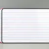 Pizarra Blanca Pequeña A4 en Inglés con Cuatro Líneas y Tres Cuadrículas, No Magnética, Tablero de Escritura Borrable en Seco, Pizarra de Dibujo Portátil de Doble Cara con Pinyin, Materiales Didácticos para el Aula