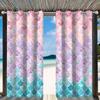 Cortinas Pretas Modernas Personalizadas com Estampa Floral de Primavera para Varanda, Dropshipping Disponível