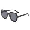 Gafas de sol degradado oceánico personalizadas de moda Estilo idéntico al de las celebridades de Internet para mujer, moda de alta gama, 2 tomas callejeras, cara pequeña, gafas de sol con protección solar