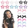 Venta caliente transfronteriza cinta multicolor cinta lateral pinza para el pelo pequeña lazo pinza de pico de pato trenzado dulce dopamina accesorios para el cabello niña