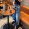 25722 Xin Da Ai Mei Yuan 2025 Verano Nuevo Top de Color Sólido con Cuello Polo con Sentido del Diseño Tendencia Jeans de Pierna Ancha