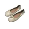 Populares Zapatos Planos de Ballet Cómodos de Cuero Suave Estilo Francés 2026 Versátiles Lazo Delicado Slip-On Zapatos de Moda