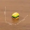 Miniatura de paisagem simulação de delicioso hambúrguer de coxa de frango picante brinquedo, acessório de decoração DIY para casa de bonecas, ornamento de mesa