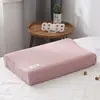 Funda de Almohada Especial para Almohada de Látex Algodón Lavado Algodón Puro Infantil 50X30 Funda de Almohada de Espuma Viscoelástica 60X40 Algodón Todo el Año