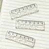 Régua Mini Transparente, Régua de Mão, Régua Multifuncional Especial para Alunos do Ensino Fundamental, Ferramenta Geométrica para Desenho para Estudantes