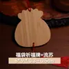 Artesanato de bambu criativo requintado cartão de bênção cartão de desejo de madeira com decoração de borla fábrica direta lote