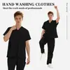 Conjunto de traje de lavado de manos transfronterizo unisex, ropa quirúrgica transpirable y duradera, ropa de trabajo médica para clínicas dentales