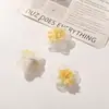 Estilo Vacacional Suave Malla de Dopamina Flor de Camelia Pendientes DIY Pendientes Pendientes de Fotografía de Viaje Accesorios de Joyería