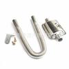 Calefacción de leña calentador de estacionamiento silenciador válvula de escape calentador ventilador accesorios tubo de escape corrugado de acero inoxidable silenciador