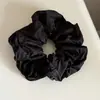 Goma para el pelo roja de algodón extragrande, estilo de bloguera coreana, pasador de pelo simple y de alta gama estilo Ins para mujer
