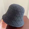Sombrero de Pescador de Punto a Cuadros Estilo Japonés para Mujer, Nuevo Verano 2026 Versátil Casual Sombrero de Protección Solar