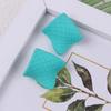 Brincos Transfronteiriços Novo Estilo Grade Fresca Losango Acrílico Exagerados Personalidade Moda Brincos Joias para Mulheres