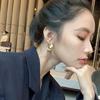 Pendientes de Aro Retro de Alta Gama Estilo Hong Kong para Mujer, Nuevos Elegantes y Modernos Clips para Orejas, Aros para Orejas, Accesorios para Orejas, Aretes