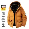 Chaqueta de Algodón Gruesa de Invierno para Hombre 2025 Nueva Deportiva al Aire Libre con Capucha Montañismo Pareja Ropa de Trabajo Abrigo Cálido Chaqueta de Algodón para Hombre
