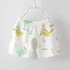 Pantalones cortos de algodón puro hechos a medida, estilo ligero de verano, para bebés niños y niñas, con diseño de entrepierna abierta, adecuados para lactantes, ropa fina de verano