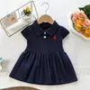 Vestido suéter para meninas, vestido colete de tricô de manga curta, para bebês meninas, novo estilo outono e inverno, doce vestido de princesa, dropshipping