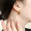 Pendientes Irregulares Retorcidos de Plata de Ley S925 para Mujer, Diseño de Nicho, Moda de Gama Alta, Lujo Ligero, Versátiles, Clips para Orejas de Gama Alta