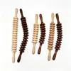 Rodillo Masajeador de Madera Maciza Palo Diente de Lobo Masajeador Espalda Cintura Columna Cervical Piernas Rodillo Fascia de Mano Herramienta Raspador de Espalda