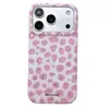 Funda de teléfono INS dulce y genial con estampado de leopardo retro chapada en oro para iPhone 18 Pro Max, adecuada para 17 Pro, doble capa 16 Pro, 15 Pro