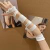 Milenio Y2K Spice Girls Retro Vendaje Manga de Mano Distintiva Moda Chica JK Lolita Anime Guantes Ocultadores Mujeres
