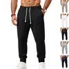 Moda masculina transfronteriza de Amazon: nuevos pantalones largos casuales, transpirables y deportivos de punto jacquard para otoño/invierno para hombre, disponibles en tallas grandes