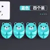 Gancho de Enchufe de Dibujos Animados sin Costuras Montado en la Pared Cocina Oso Gancho de Almacenamiento de Enchufes Artefacto para Colgar Enchufes Sin Taladro y Potente