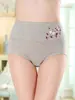 Ropa interior estampada de algodón para mujer, cintura alta, vientre, cadera, rosa, talla grande, pantalones triangulares para mujer, venta al por mayor