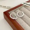 2025 Nuevos Pendientes de Aro con Adorno de Estrella de Seis Puntas Cepillada Nicho Elegantes Exquisitos Pendientes de Gama Alta para Mujer Pendientes