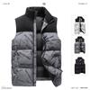 Chaleco de Algodón para Hombre 2024 Otoño e Invierno Nuevo Estilo Juventud Tendencia Urbana Empalme Moda Casual Cuello Alto Chaqueta Chaleco Ropa de Hombre