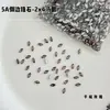 Rhinestones para decoración de uñas de circón marquise, rhinestones marquise brillantes de moda, rhinestones de forma irregular de base plana, accesorios de uñas usables