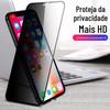 Adequado para Película de Vidro Privativa para iPhone 17, Filme de Vidro Anti-Espionagem para Apple 17 Promax, Película de Vidro Temperado Privativa Silk-Printed para Celular